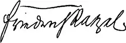 Friedrich Ratzel – podpis