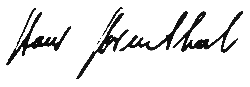 Hans Rosenthal – podpis