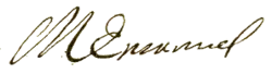 Maxmilián II. Emanuel – podpis