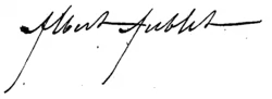 Albert Aublet – podpis