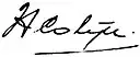 Hendrikus Colijn – podpis