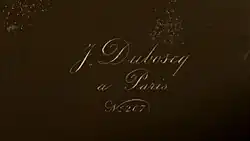 Jules Duboscq – podpis