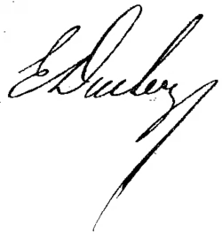 Charles Duclerc – podpis
