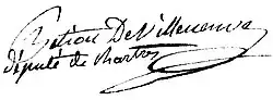 Jérôme Pétion de Villeneuve – podpis