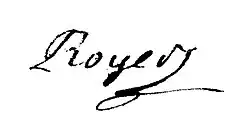 Jean-Baptiste Royer – podpis