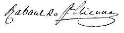 Jean-Paul Rabaut Saint-Étienne – podpis