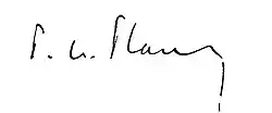 Pierre-Étienne Flandin, podpis