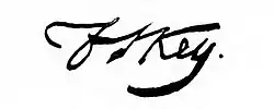 Francis Scott Key – podpis