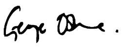 George Osborne, podpis