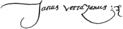 Giovanni da Verrazzano – podpis