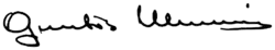 Guntis Ulmanis – podpis