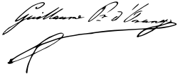 Vilém II. Nizozemský – podpis