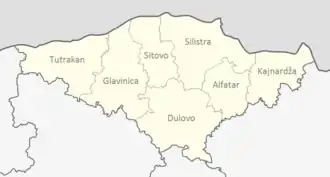 Obština Glavinica na mapě