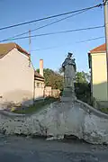 Barokní můstek se sochou sv. Jana Nepomuckého