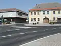 Začátek silnice ve Vilémově, odpojením od silnice II/345