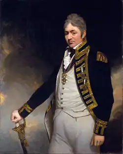 Kontradmirál Sir Thomas Troubridge (1805, William Beechey, National Maritime Museum, Greenwich)