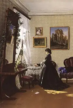 Před zrcadlem 1870