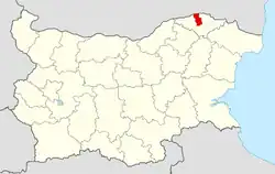 Obština na mapě Bulharska