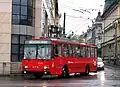 Trolejbus Škoda 14TrM z roku 2009 v Bratislavě