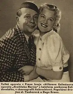 Slávka Tauberová a Hugo Kraus, Velká opereta, 1937