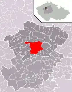 Slaný na mapě