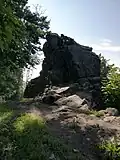 Vrcholové skalisko na Slavíčku (léto 2020)