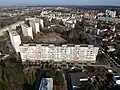 Slezské Předměstí – Sever letecký pohled západním směrem