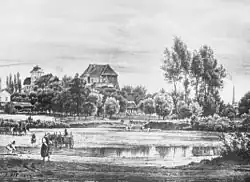 Hrad v roce 1855