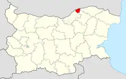 Obština na mapě Bulharska