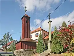 Sloup s litinovým Krucifixem (Žampach),.JPG