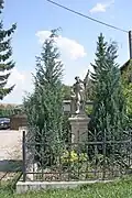 socha svatého Floriána v Újezdě u Černilova