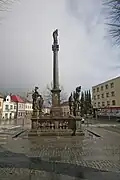 Sloup se sousoším - Morový sloup (Lomnice nad Popelkou) 01.JPG