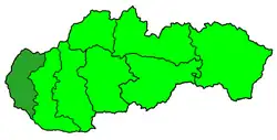 Arcidiecéze bratislavská na mapě