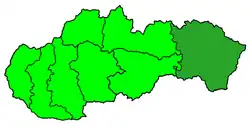 Arcidiecéze košická na mapě