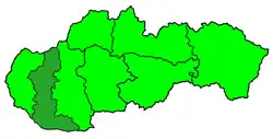 Arcidiecéze trnavská na mapě
