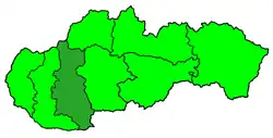 Diecéze nitranská na mapě