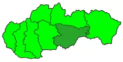 Diecéze rožňavská na mapě