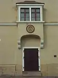 Vstup do turistického informačního centra v městské věži v Trnavě