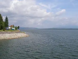Pohled na přehradu