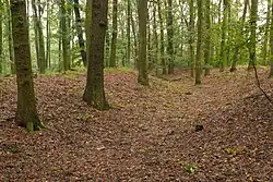 Slovanské hradiště Na valech, Horní Přím