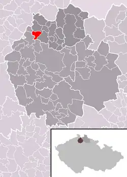 Slunečná na mapě