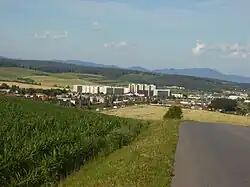 Pohled na Smižany z Čingovského hradiště