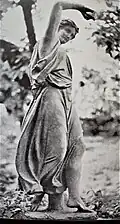 Socha Terpsichoré, zahrada vily Bertramka