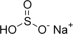 Vzorec hydrogensiřičitanu sodného