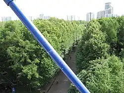 Pohled na park Sokolniki z místního ruského kola