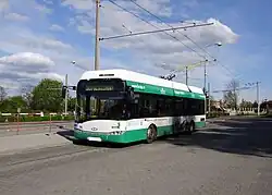 Solaris Trollino 12 AC v Jirkově na autobusovém nádraží