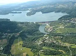 Pohled na přehradu