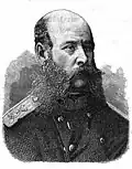 plukovník baron Nikolaj Salavjov, velitel 18. vologdského pěšího pluku