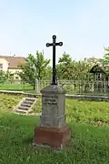 Pomník obětem prusko-rakouské války u zvoničky.