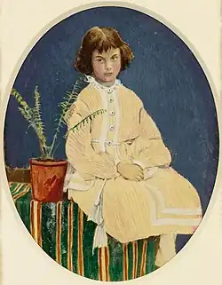 Lewis Carroll: Alice Liddellová, 1860 (kolorovaná verze, Sothebys LDN, 2001, lot 6)
